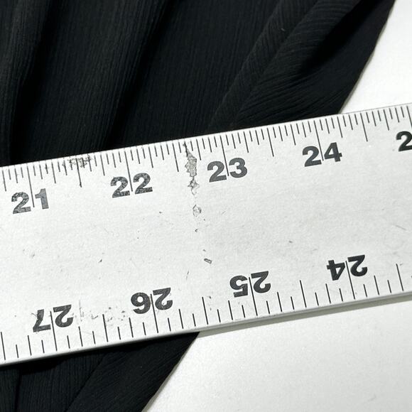 Lane Bryant Babydoll Top Women Plus Size 18 Black Sheer Short Sleeves Casual - Picture 8 of 9